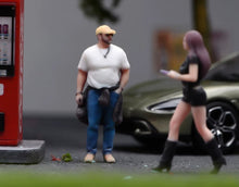 Load image into Gallery viewer, 1:64 Painted Figure Model Miniature Resin Diorama Toy Sand Standing Man Uncle
