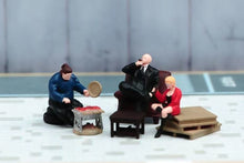 Load image into Gallery viewer, 1:64 Painted Figure Model Miniature Resin Diorama Sand Barbecue Set Drinking Toy
