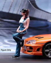 Load image into Gallery viewer, 1:24 Painted Figure Model Miniature Resin Diorama Mechanic Woman Repair Worker C
