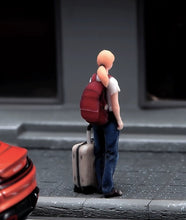 Load image into Gallery viewer, 1:64 Painted Figure Model Miniature Resin Diorama Toy Sand Woman With Luggage
