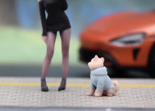 Load image into Gallery viewer, 1:64 Painted Figure Model Miniature Resin Sand Diorama Pretty Puppy Dog Pet Coat
