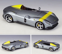 Load image into Gallery viewer, Bburago 1:24 Silver Monza SP1 Racing Sports Model Toy Diecast Metal Car BN
