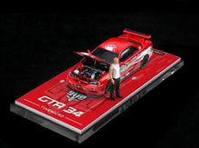 Load image into Gallery viewer, TM 1:64 Skyline GTR R34 Z-Tune NFS Figure Sports Model Diecast Metal Car New Collection
