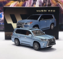Load image into Gallery viewer, Masdi 1:64 Ice Blue LX570 Luxury ORV SUV Sports Model Diecast Metal Car New Collection
