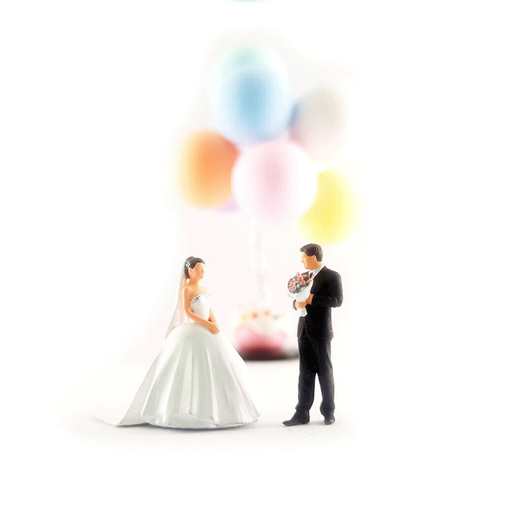 1:64 Painted Figure Mini Model Miniature Resin Diorama Marriage Propose Couple