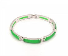 Load image into Gallery viewer, Nature Jade Beaded Bracelet Jewelry Blessing Lucky Fortune Gift For Woman Green
