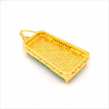 Load image into Gallery viewer, Nature Jade Retangle Fortune Pendant Necklace Gift Jewelry charm Blessing Luck b
