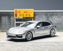 Load image into Gallery viewer, 1:64 Furuya Silver Panamera Turbo Turismo Sports Model Diecast Metal Car BN
