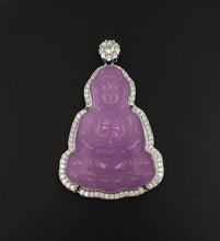 Load image into Gallery viewer, Nature Jade Guanyin Pendant Necklace Gift Jewelry charm Blessing Luck Jewelry d
