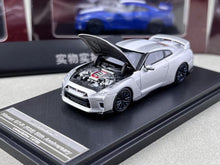 Load image into Gallery viewer, MH 1:64 Silver 50th Skyline GTR R35 Racing Sports Model Diecast Metal Car New Collection

