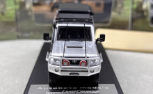 Load image into Gallery viewer, AB 1:64 Silver Land Cruiser J70 LC79 Pickup Truck 6x6 Model Diecast Metal Car
