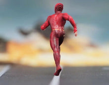 Load image into Gallery viewer, 1:64 Painted Figure Model Miniature Resin Diorama Sand Red Man Running Flash Toy New Collection
