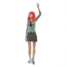 Load image into Gallery viewer, 1:64 Painted Figure Mini Model Miniature Resin Diorama Toy Uniform Girl School G
