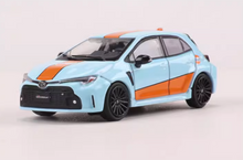 Load image into Gallery viewer, GCD 1:64 JDM Gulf GR Corolla Hatchback Sports Model Metal Diecast Car New Collection
