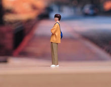 Load image into Gallery viewer, 1:64 Painted Figure Model Miniature Resin Diorama Sand Crossbody Bag Boy Man Toy
