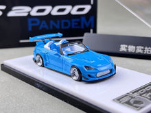 Load image into Gallery viewer, MT 1:64 JDM Blue S2000 Pandem Convertible Sports Model Diecast Metal Car New Collection
