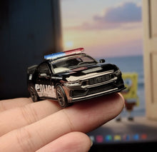 Load image into Gallery viewer, CM 1:64 Mustang Dark Horse Police Coupe Sports Model Diecast Metal Car New Collection
