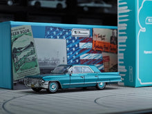 Load image into Gallery viewer, MK 1:64 Blue HEC Scene 1962 Deville Muscle Sedan Model Diecast Metal Car New Collection
