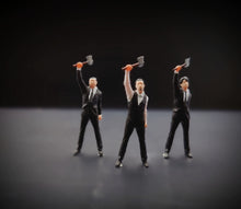 Load image into Gallery viewer, 1:64 Painted Figure Miniature Mini Resin Model Diorama Suit Men Set With Axe Man
