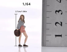Load image into Gallery viewer, 1:64 Painted Figure Model Miniature Resin Diorama Toy Sand Trendy Walking Girl
