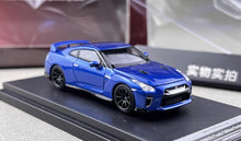 Load image into Gallery viewer, MH 1:64 Blue JDM Skyline GTR R35 Nismo Sports Model Diecast Metal Car New Collection

