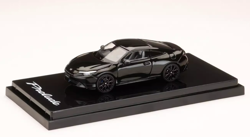 HobbyJapan 1:64 Black 2025 Prelude Coupe Sports Model Diecast Metal Car New Collection