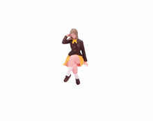 Load image into Gallery viewer, 1:24 Painted Figure Model Miniature Resin Diorama  Sand Sitting Uniform Girl
