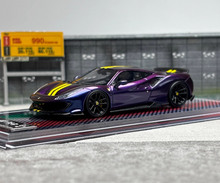 Load image into Gallery viewer, U2 1:64 New Novitec 488 Pista Racing Sports Model Diecast Resin Car New
