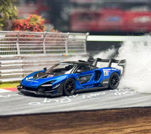 Load image into Gallery viewer, CM 1:64 Blue Senna GTR #47 Racing Sports Model Diecast Metal Car New Collection

