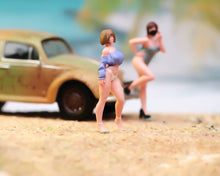 Load image into Gallery viewer, 1:64 Painted Figure Model Miniature Resin Diorama Toy Sand Pretty Lady Beauty
