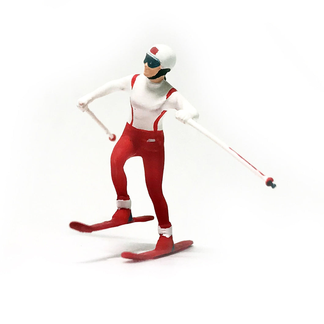 1:64 Painted Figure Mini Model Miniature Resin Diorama Skiing Ski Lady –  mycrazybuy store