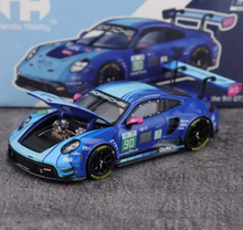 Load image into Gallery viewer, TH 1:64 Blue 911 GT3 R #90 24h 2025 Racing Sports Model Diecast Metal Car New Collection
