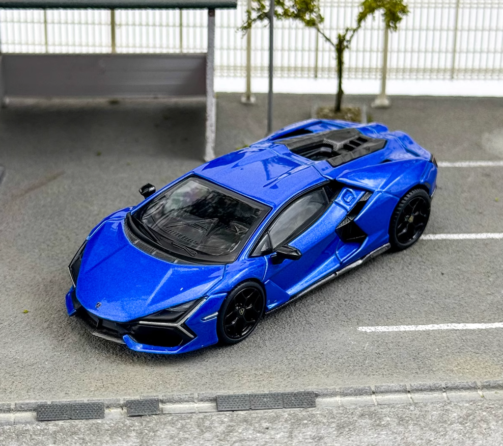 MINIGT 1:64 Blue Eleos Revuelto Racing Sports Model Diecast Metal Car New Collection