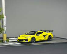 Load image into Gallery viewer, Minigt 1:64 Yellow Corvette ZR1 Sports Model Diecast Metal Car New Collection
