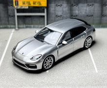 Load image into Gallery viewer, 1:64 Furuya Silver Panamera Turbo Turismo Sports Model Diecast Metal Car BN
