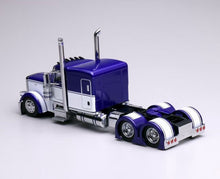 Load image into Gallery viewer, 1:64 596 Blue White Peterbilt W983 379 Truck Tractor Model Diecast Metal Car
