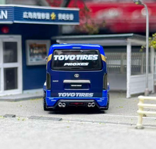 Load image into Gallery viewer, Tarmac 1:64 Blue Hiace Widebody Van TOYO Sports Model Diecast Metal Car New Collection
