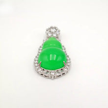 Load image into Gallery viewer, Nature Jade Gourd Pendant Necklace Gift Jewelry charm Blessing Lucky Fortune a
