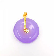 Load image into Gallery viewer, Nature Purple Jade Butterfly Pendant Necklace Gift Jewelry charm Blessing Luck G
