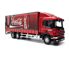 Load image into Gallery viewer, 1:76 Red Scania 94D 6 Wheel Delivery Truck Model Diecast Metal Car Box New Collection

