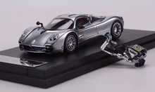 Load image into Gallery viewer, HM 1:64 Silver Utopia Engine Sports Model Diecast Metal Car New Collection
