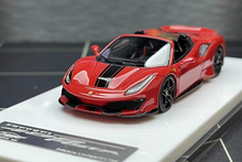 Load image into Gallery viewer, NEY 1:64 Red 488 Pista Convertible Racing Sport Model Diecast Resin Car New
