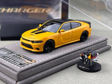 Load image into Gallery viewer, Elite 1:64 Yellow Charger SRT Engine Sedan Sports Model Diecast Metal Car New Collection
