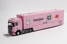 Load image into Gallery viewer, 1:64 Scania S730 Pink Enclosed Double Deck Truck Model Diecast Metal Car New Collection
