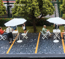 Load image into Gallery viewer, 1:64 Painted Figure Mini Model Miniature Resin Diorama Cafe Restaurant Waiter
