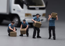 Load image into Gallery viewer, 1:64 Painted Figure Model Miniature Resin Diorama Sand Courier Porter Worker Set
