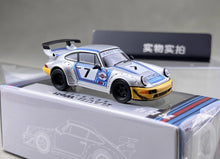 Load image into Gallery viewer, MM 1:64 Silver RWB 964 #7 Racing Sports Model Diecast Metal Car New Collection
