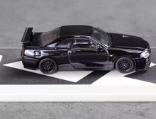 Load image into Gallery viewer, Aurora 1:64 JDM Skyline GTR R34 Z-tune AIT Sports Model Diecast Metal Car New Collection
