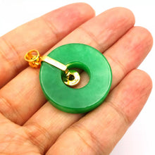 Load image into Gallery viewer, Nature Jade Pendant Elegant Ring Necklace Gift Jewelry charm Blessing Lucky New
