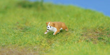 Load image into Gallery viewer, 1:64 Painted Figure Model Miniature Resin Diorama Sand Pet Walk Dog Puppy Toy
